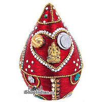 Pooja Coconut - Decorated (Various Designs) (each)