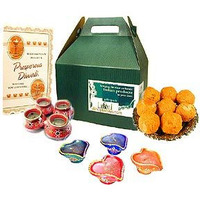 Deluxe Sweet & Diya Gift Pack (Gift Pack)
