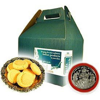 Kesar Penda and Laxmi Silver Coin Gift Set