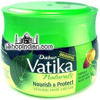 Dabur Vatika Naturals Nourish & Protect Styling Hair Cream (210 ml jar)