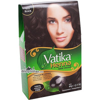 Vatika Henna Hair Colors - Rich Black (60 gm box)