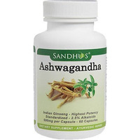Ashwagandha - Anti-Stress (Sandhu's Ayurveda) -  60 Capsules (60 capsules)