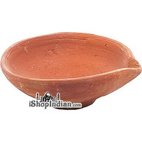 Plain Clay Diyas (Large - 3.5 ) - 6 Pack (6 diyas)