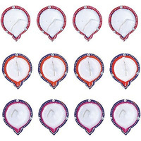 Colored Diyas - 12 pack (#89713) (12 diyas)
