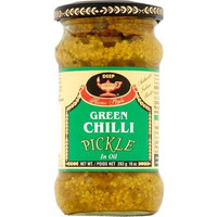 Deep Green Chilli Pickle (10 oz jar)