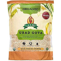 Laxmi Organic Urad Gota - Matpe Beans without Husk - 2 lbs (2 lbs bag)