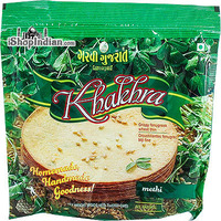 Garvi Gujarat Khakhra - Methi (Fenugreek) (7 oz bag)