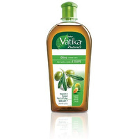 Dabur Vatika Enriched Olive Hair Oil with Almond & Cactus (300 ml bottle)