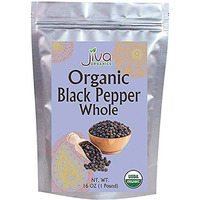 Jiva Organics Black Pepper Whole - 1 lb (1 lb bag)