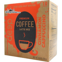 Deep Coffee Latte Mix - Cinnamon Cappuccino - 10 ct (8.8 oz box)