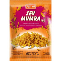 Surati Sev Mumra - Garlic Flavored (10.6 oz bag)