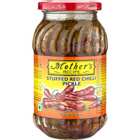 Mother's Recipe Stuffed Red Chilli Pickle (17.6 oz bottle)