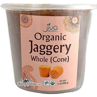 Jiva Organic Jaggery Whole (Cone) (2 lb pack)