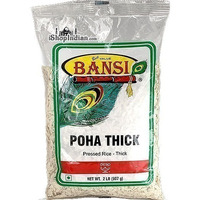 Bansi Poha Thick - Pressed Rice Thick - 2 lbs (2 lbs bag)