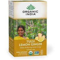 Organic India Tulsi Lemon Ginger Tea (18 tea bags)