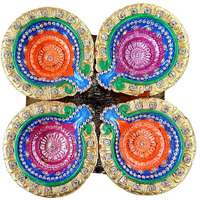 Shimmering Diwali Diya - 4 pack (4 diyas)