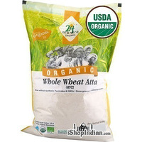 24 Mantra Organic Whole Wheat Flour (Atta) - 10 lbs (10 lbs bag)