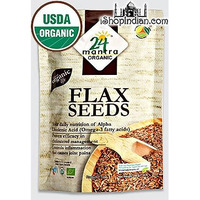 24 Mantra Organic Flax Seeds (Alsi Seeds) (7 oz bag)