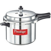 Prestige Popular Aluminum Pressure Cooker, 6.5 liter