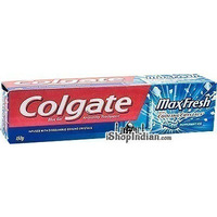 Colgate MaxFresh Toothpaste with Cooling Crystals - Peppermint Ice (150 gm box)