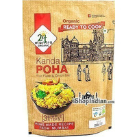24 Mantra Organic Kanda Poha (Rice Flakes & Onion Mix) - Ready to Cook (5.35 oz pack)
