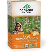 Organic India Tulsi Turmeric Ginger Tea (18 tea bags)