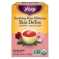 Yogi Soothing Rose Hibiscus Skin DeTox Tea (16 tea bags)