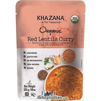 Khazana Organic Red Lentils Curry (Ready-to-Eat) (10 oz pouch)