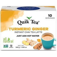 Quik Tea - Instant Turmeric Ginger Chai (10 Pack) (10 Pack)