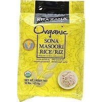 Khazana Organic Sona Masuri Rice - White - 10 lbs (10 lbs bag)