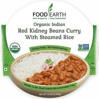 Food Earth Organic Red Kidney Beans Curry with Steamed Rice (Ready-to-Eat) (10.58 oz tray)