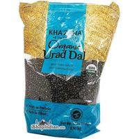 Khazana Organic Urad Whole (Black Gram Whole) (2 lbs bag)