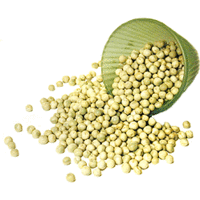Nirav Green Whole Peas (Green Vatana) - 4 lbs - PACK of 6 (6 x 4 lbs bag)