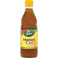 Dabur Mustard Oil - 500 ml - Pack of 6 (6 x 500 ml bottle)