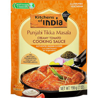 Kitchens of India Punjabi Tikka Masala - Creamy Tomato Cooking Sauce (7 Oz Pack)