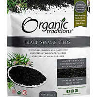 Organic Traditions Black Sesame Seeds (8 oz bag)
