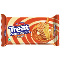 Britannia Treat Creme Wafers - Orange (150 gm box)