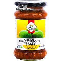 24 Mantra Organic Mango Avakaya Pickle without Garlic (10.58 oz jar)