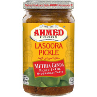 Ahmed Lasoora Pickle - Methia Gunda (Hyderabadi Taste) (11.64 oz bottle)