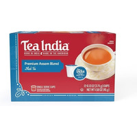 Tea India Premium Assam Blend Black Tea - Single Serve K-Cups (1.58 oz Box)