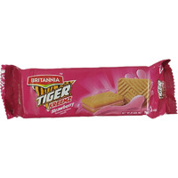 Britannia Tiger Kreemz - Strawberry Flavoured Sandwich Biscuits (2.64 oz pack)