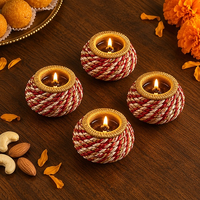 Dandiya Matki Diya (Red) - 4 Pack (4 pack)