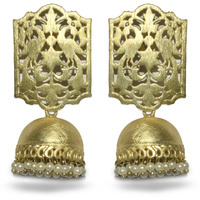 Indian Handcrafted Traditional Ethnic Jhumka Embellished With Pearl For Girls & Women by Kearth Jewels