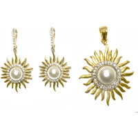 Indian Handcrafted Charming White Pearls Earring Set In Fascinating and Enthralling Design For Women  by Kearth Jewels