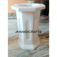 18   White Marble Table Top Stand Taj Mahal Jaali Art Handmade Home Decor Gift
