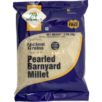 24 Mantra Organic Pearled Barnyard Millet - 1 Kg (2.2 Lb)
