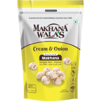 Makhana Walas Roasted Makhana Cream & Onion - 60 Gm (2 Oz) [FS]