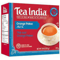 Tea India Orange Pekoe Black Tea 80 Round Tea Bags - 223 Gm (7.9 Oz)
