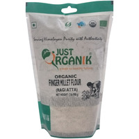 Just Organik Organic Finger Millet Flour Ragi Atta - 2 Lb (908 Gm) [50% Off]
