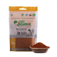 Just Organik Organic Red Chilli Powder Lal Mirch - 100 Gm (3.5 Oz) [FS]